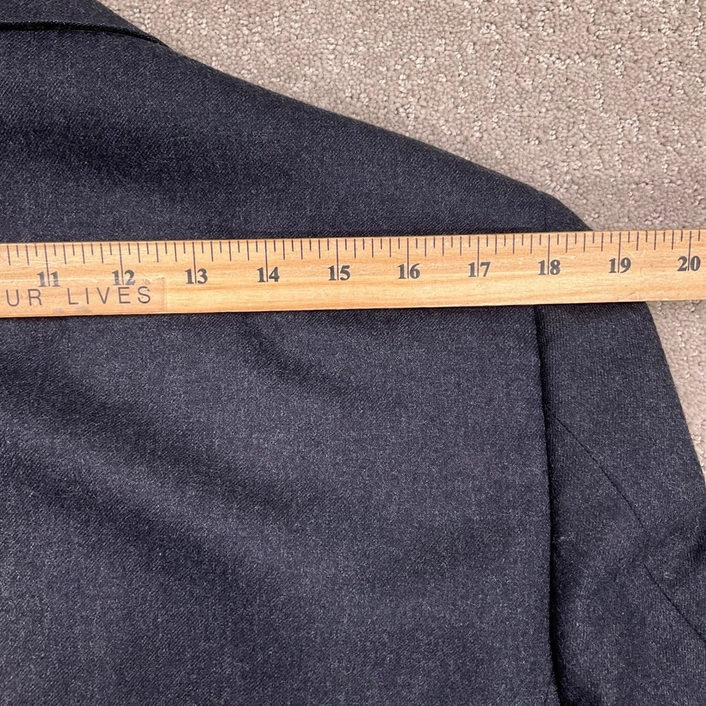 Hart Schaffner Marx Walkers Suit Mens 43R Charcoal‎ Gray 2-Piece Virgin Wool